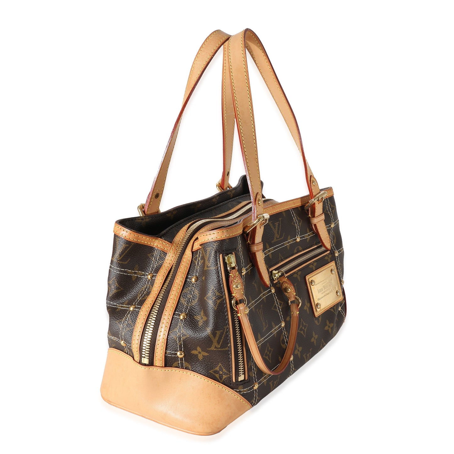 Louis Vuitton Louis Vuitton Monogram Canvas Riveting Bag