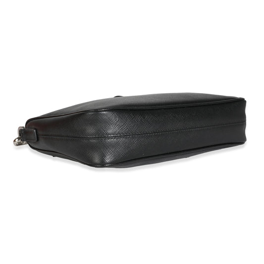 Luxury PradaBlack Saffiano Small Utility Strap Crossbody