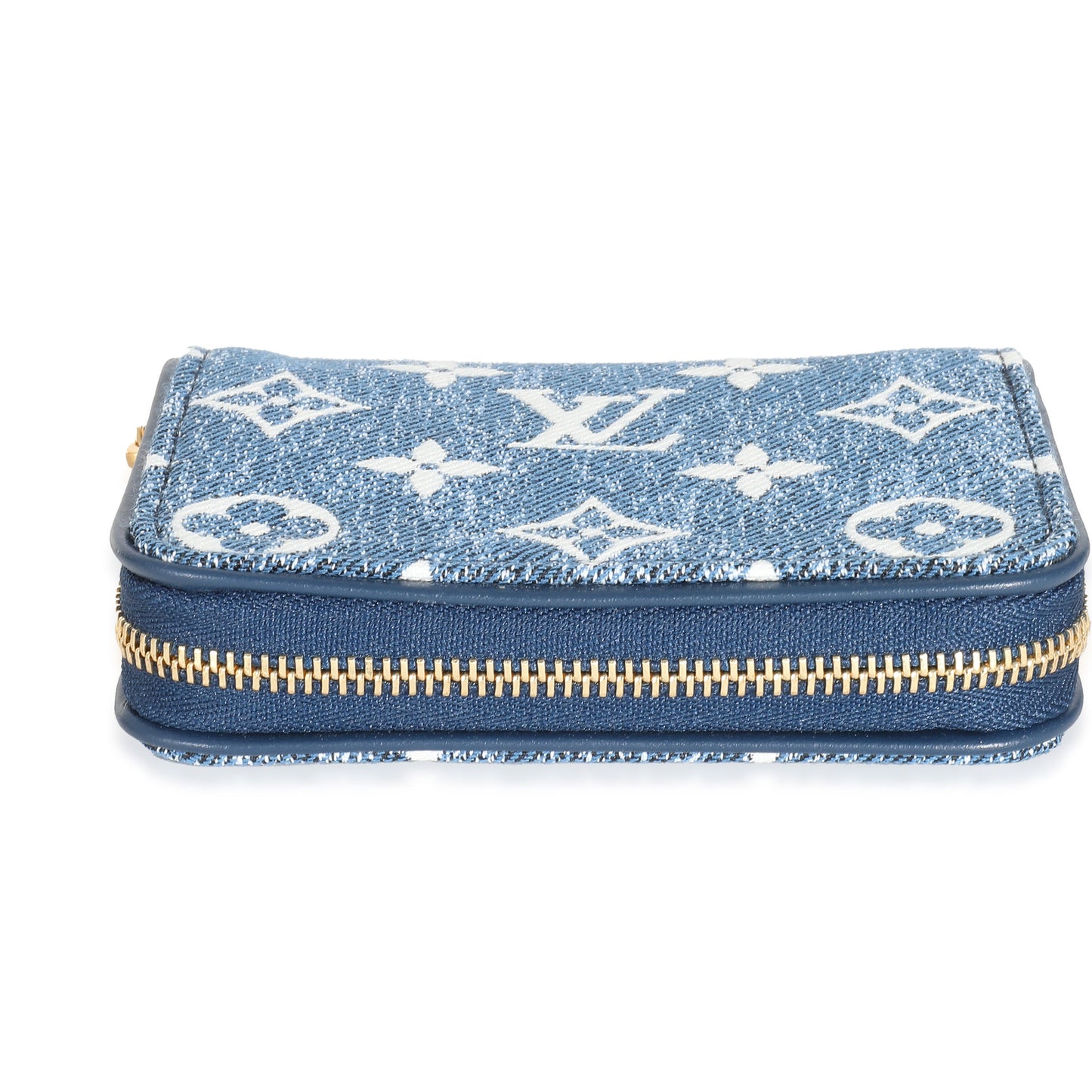 Louis Vuitton Louis Vuitton Blue Denim Monogram Jacquard Zippy Coin Purse
