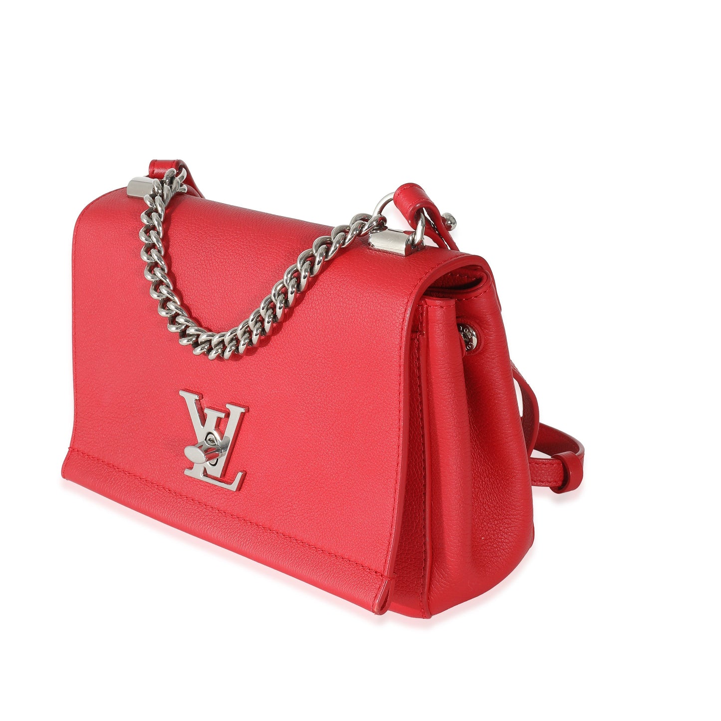 Louis Vuitton Louis Vuitton Rubis Pebbled Leather Lockme II BB