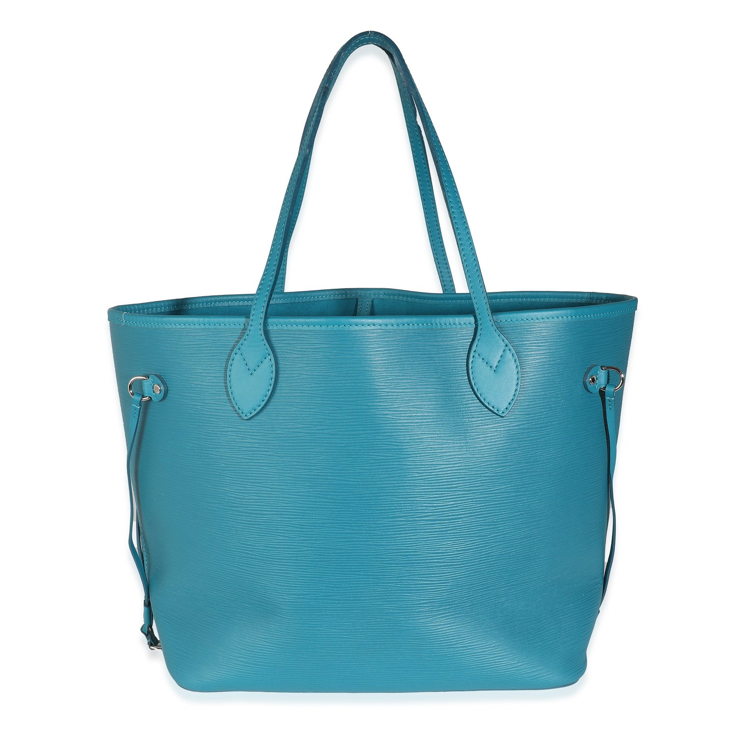Louis Vuitton Louis Vuitton Cyan Blue Epi Neverfull MM