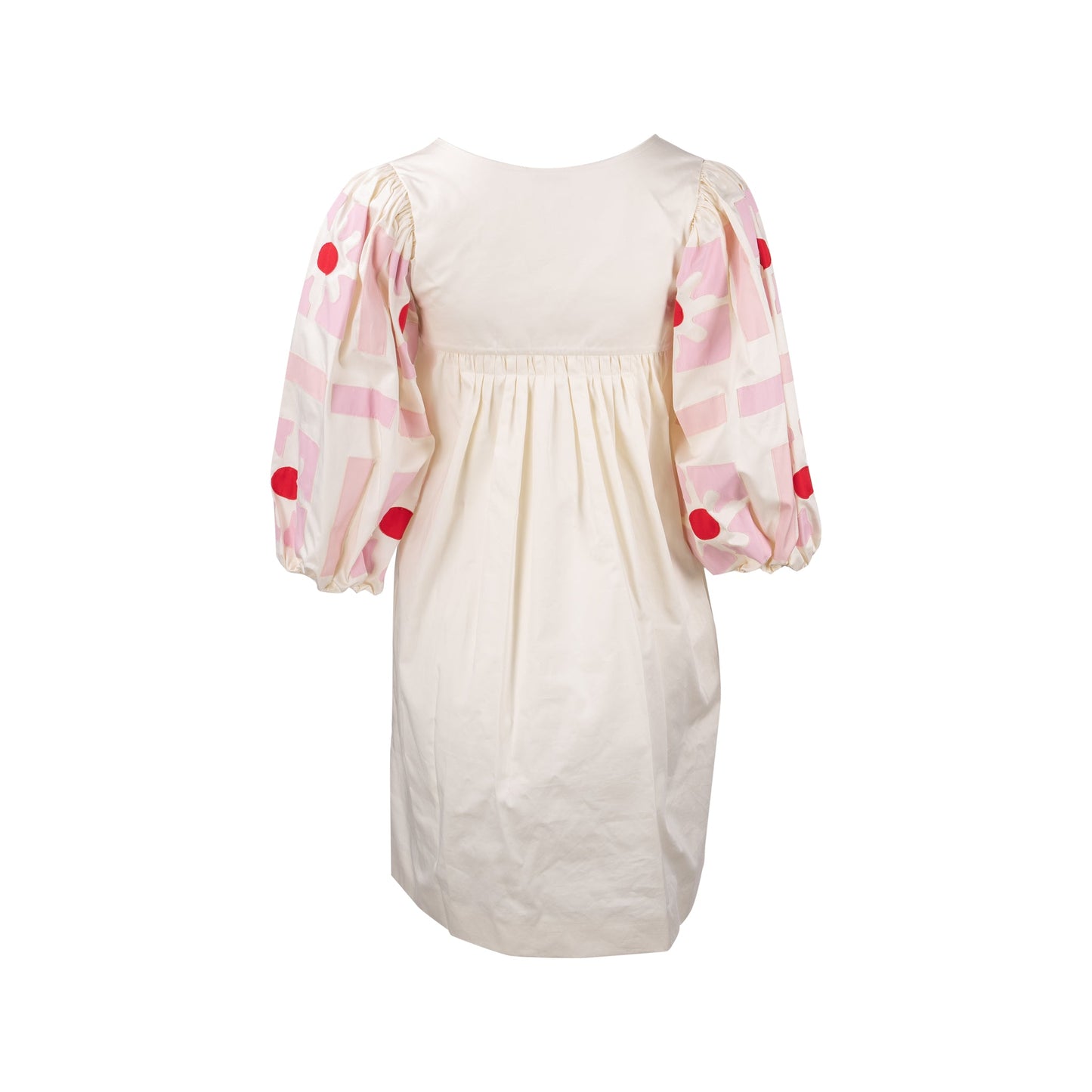 MIU MIU Size 36 Mini Dress Cotton White/Multicolour
