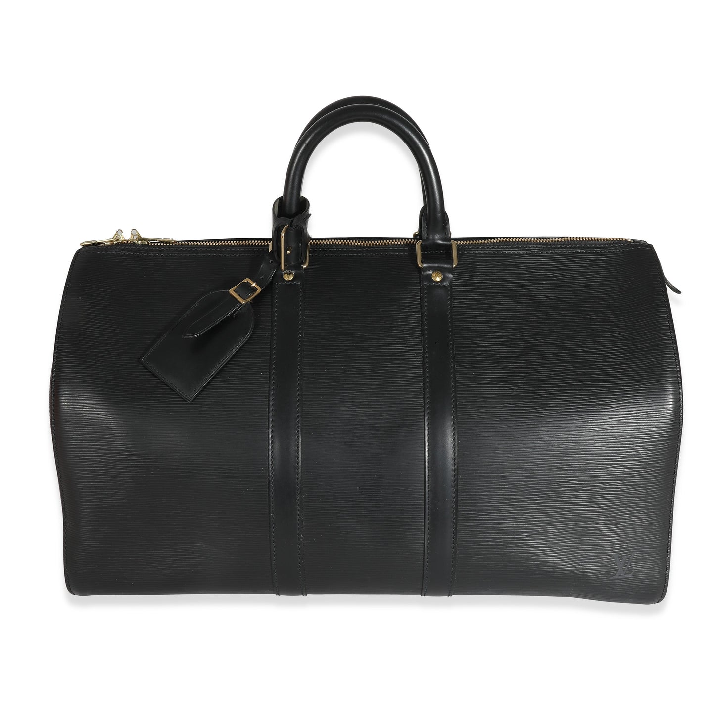 Louis Vuitton Louis Vuitton Black Epi Keepall 45