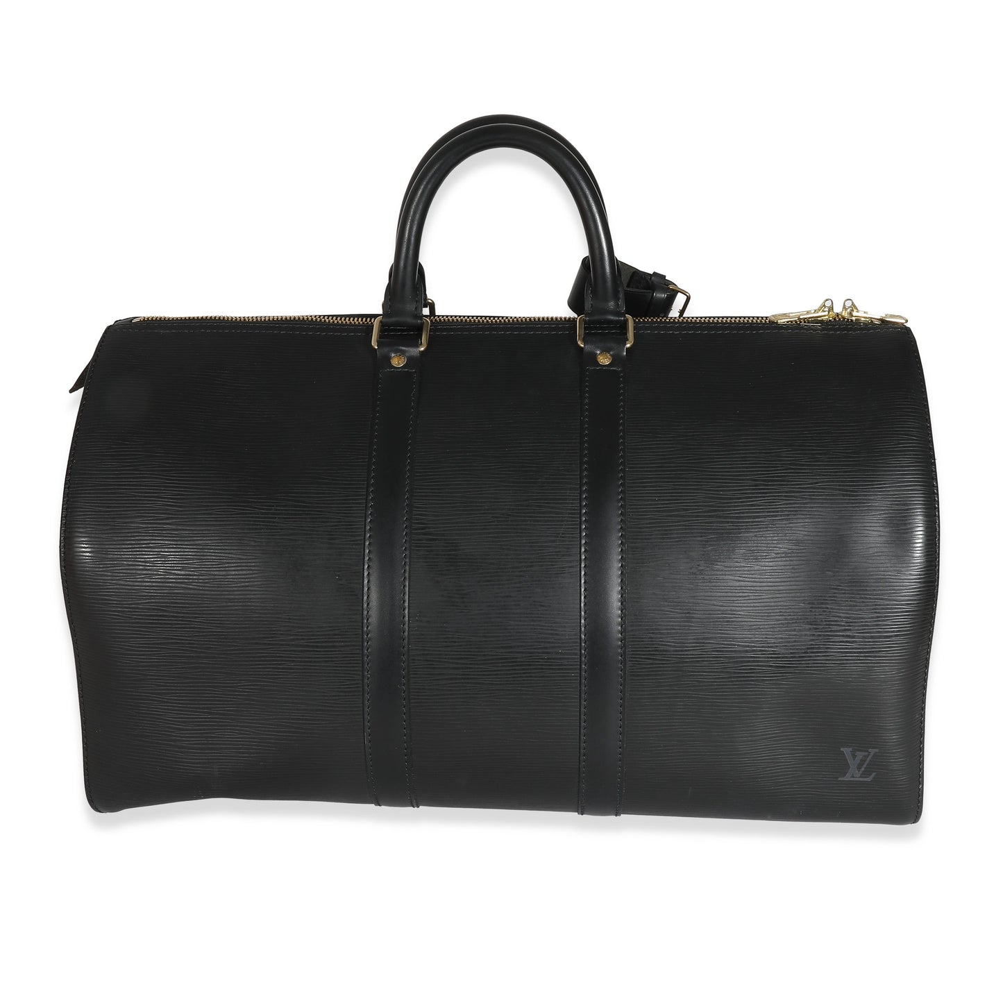 Louis Vuitton Louis Vuitton Black Epi Keepall 45
