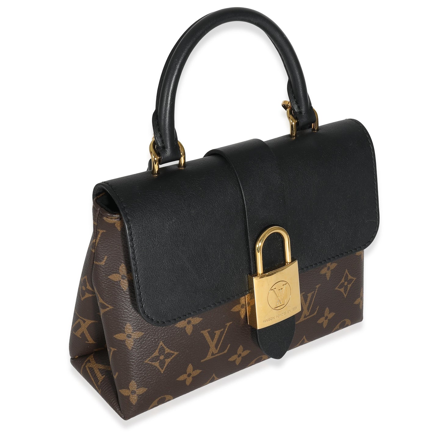 Louis Vuitton Louis Vuitton Black Calfskin Monogram Canvas Locky BB