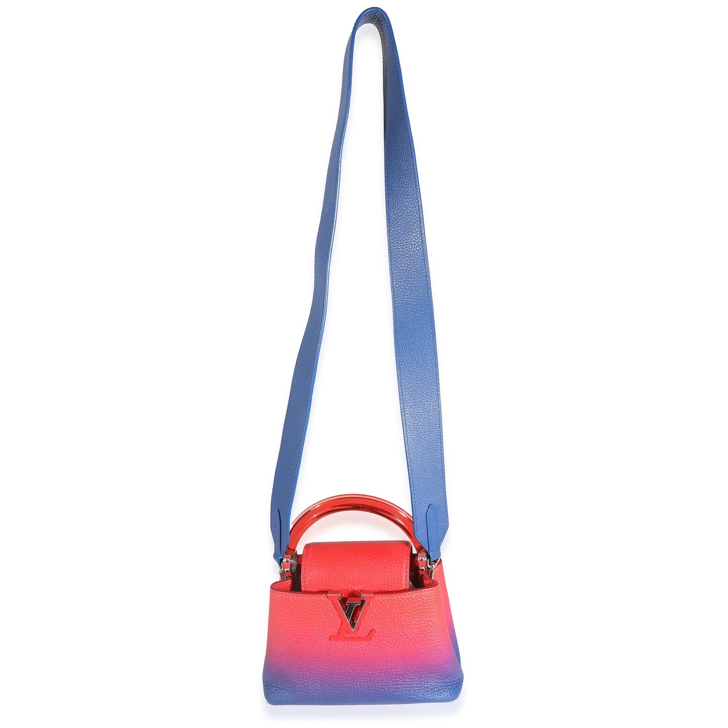 Louis Vuitton Blue Red Ombre Taurillon Mini Capucines