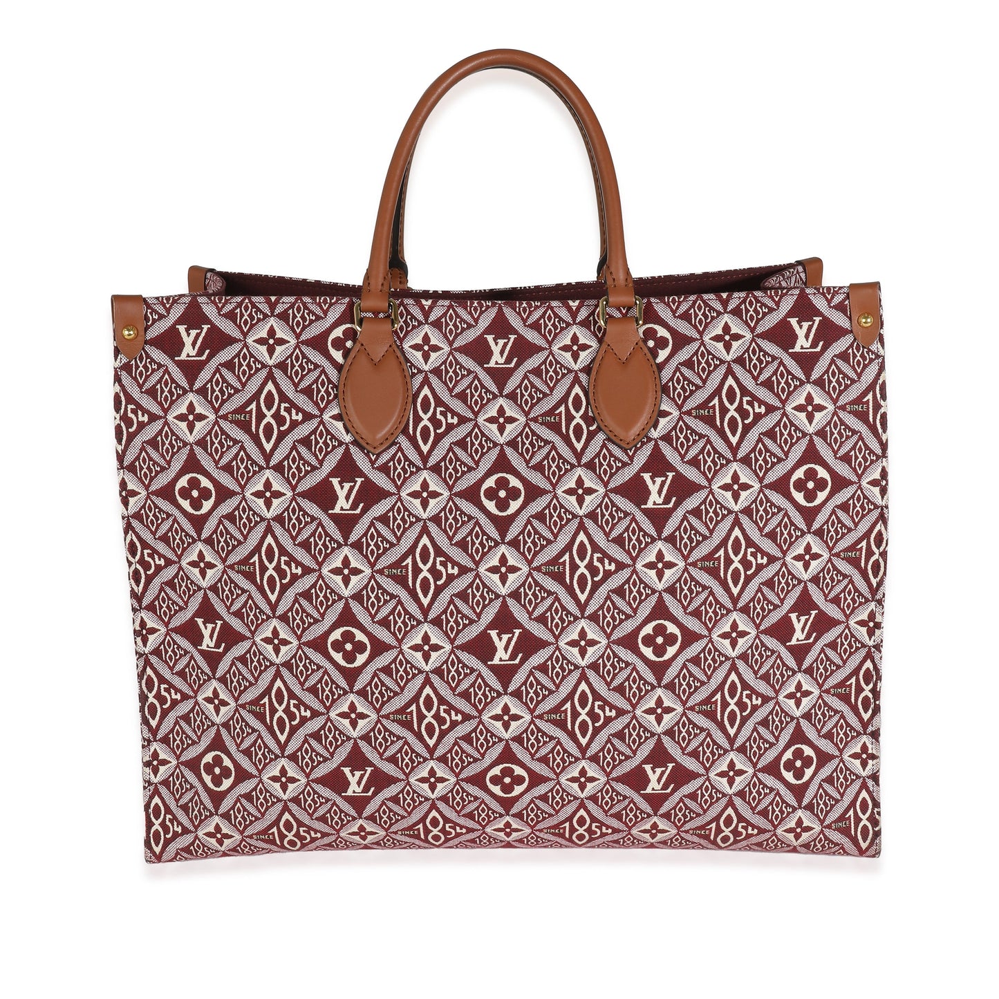 Louis Vuitton Bordeaux Jacquard Since 1854 Onthego GM