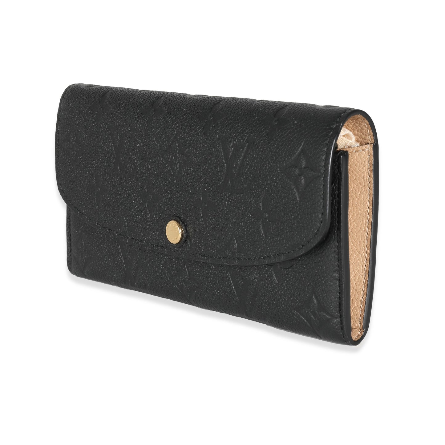 Louis Vuitton Louis Vuitton Black Monogram Empreinte Emilie Wallet