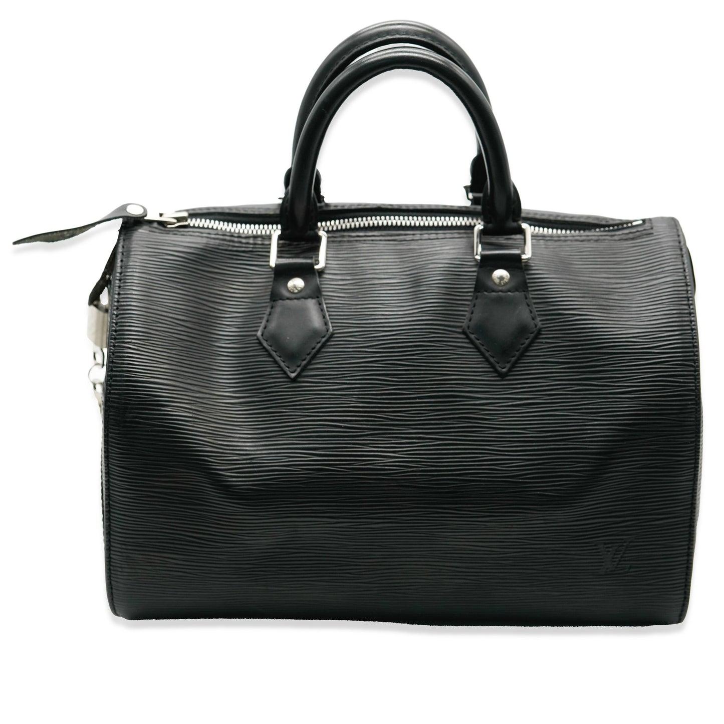 Louis Vuitton Black Epi Speedy 25