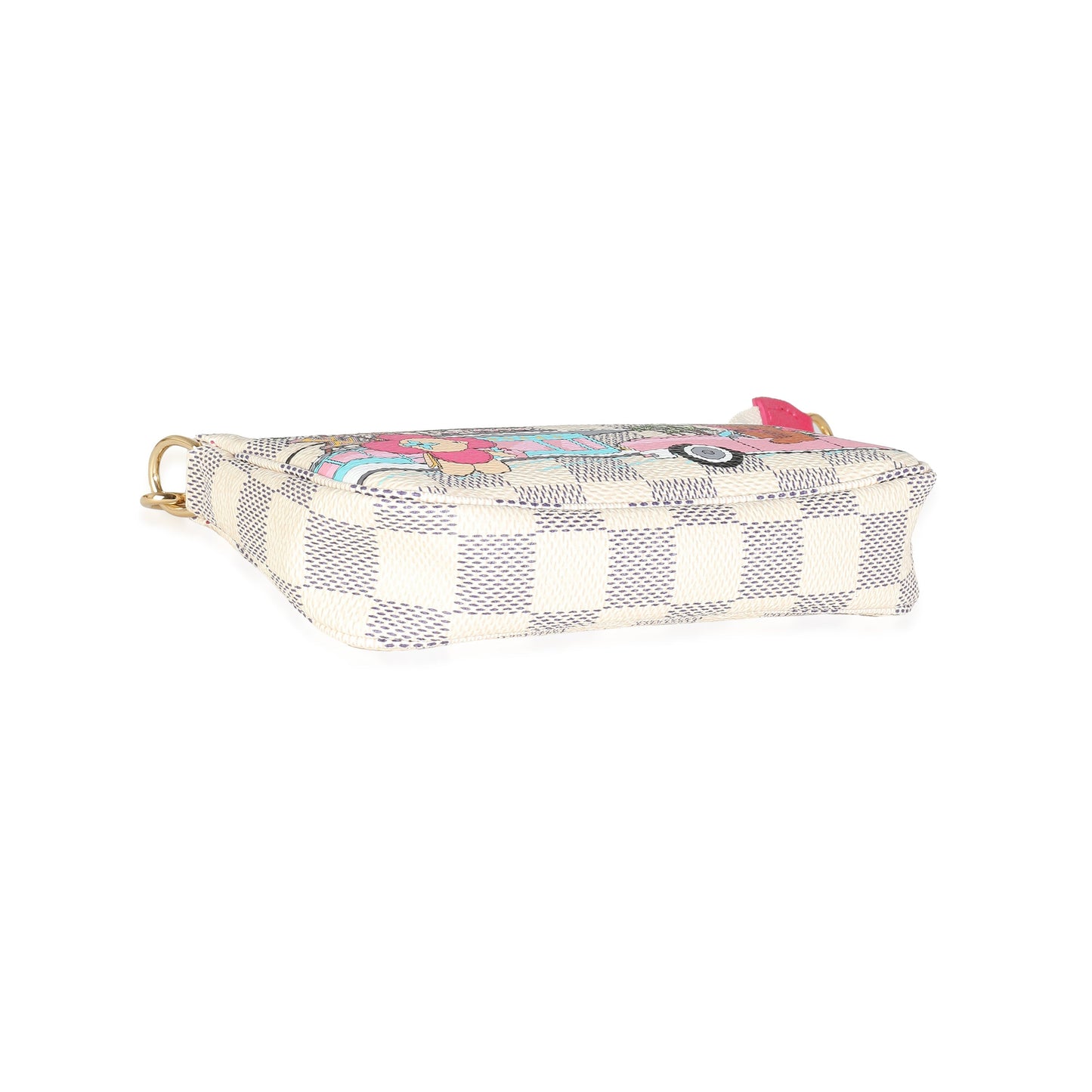 Louis Vuitton Vivienne Christmas Damier Azur Canvas Mini Pochette Accessoires
