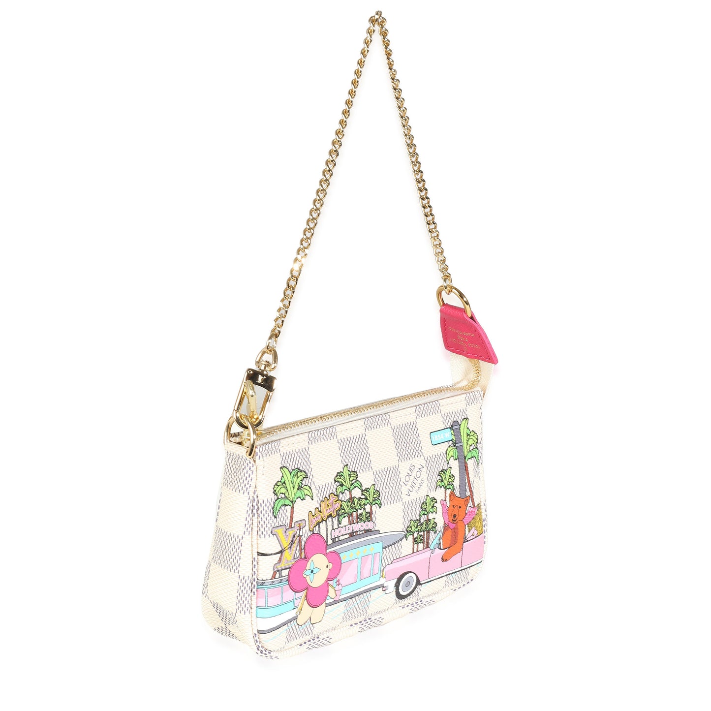 Louis Vuitton Vivienne Christmas Damier Azur Canvas Mini Pochette Accessoires