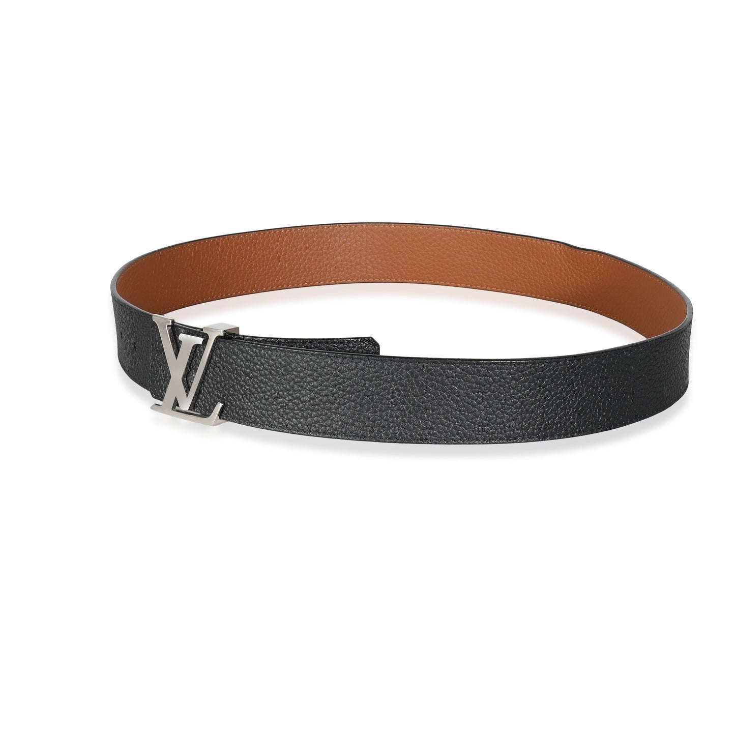 Louis Vuitton Louis Vuitton Black Tan Leather Reversible LV Initiales 40MM Belt 90/36