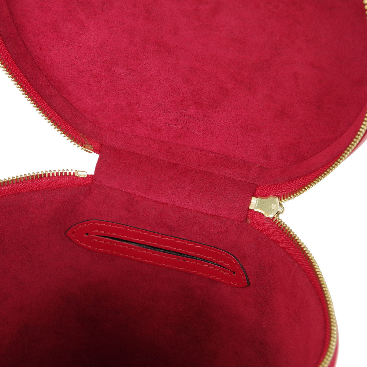 Louis Vuitton 1996 Cannes Vanity Handbag Red Epi M48037