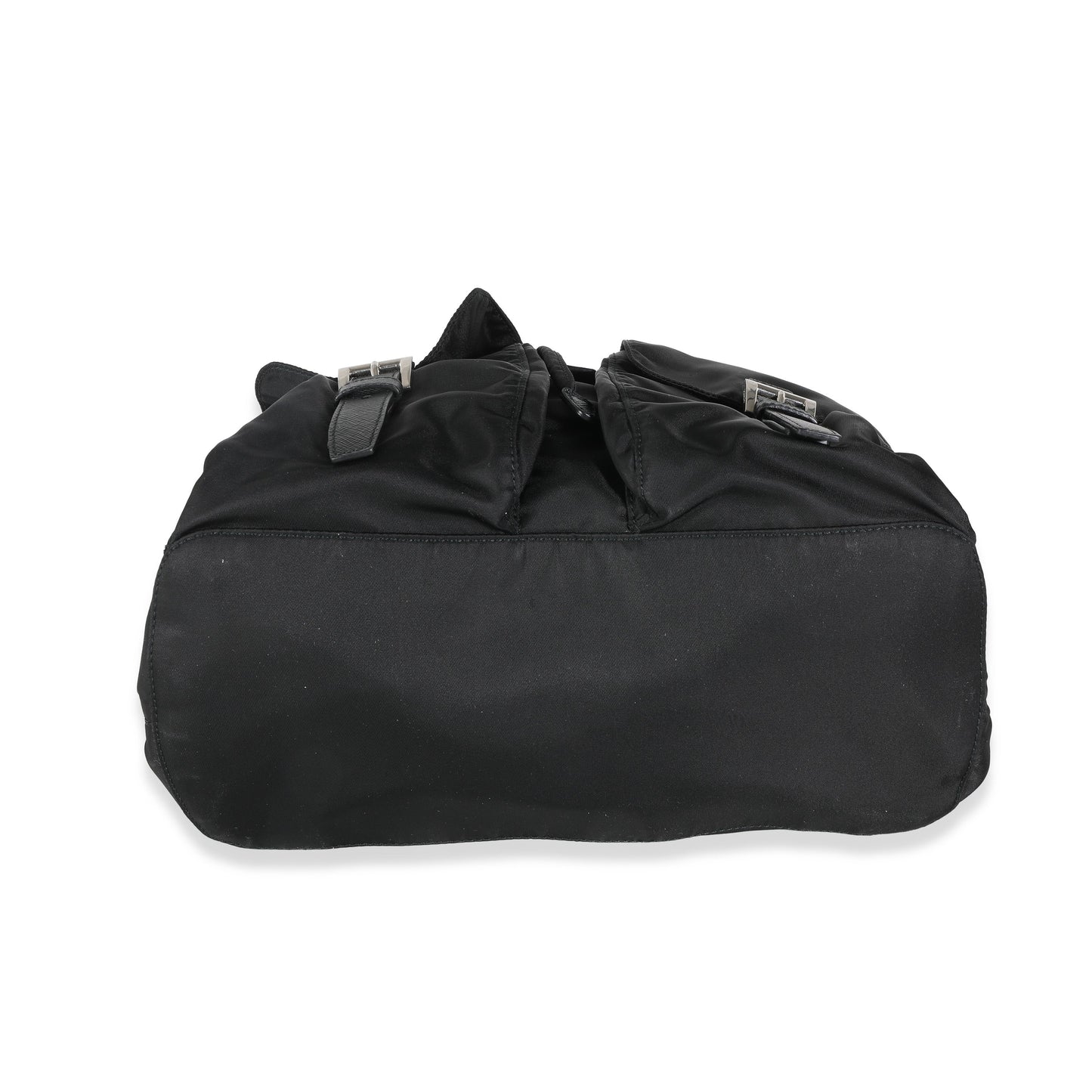Luxury PradaBlack Tessuto Nylon Small Logo Backpack