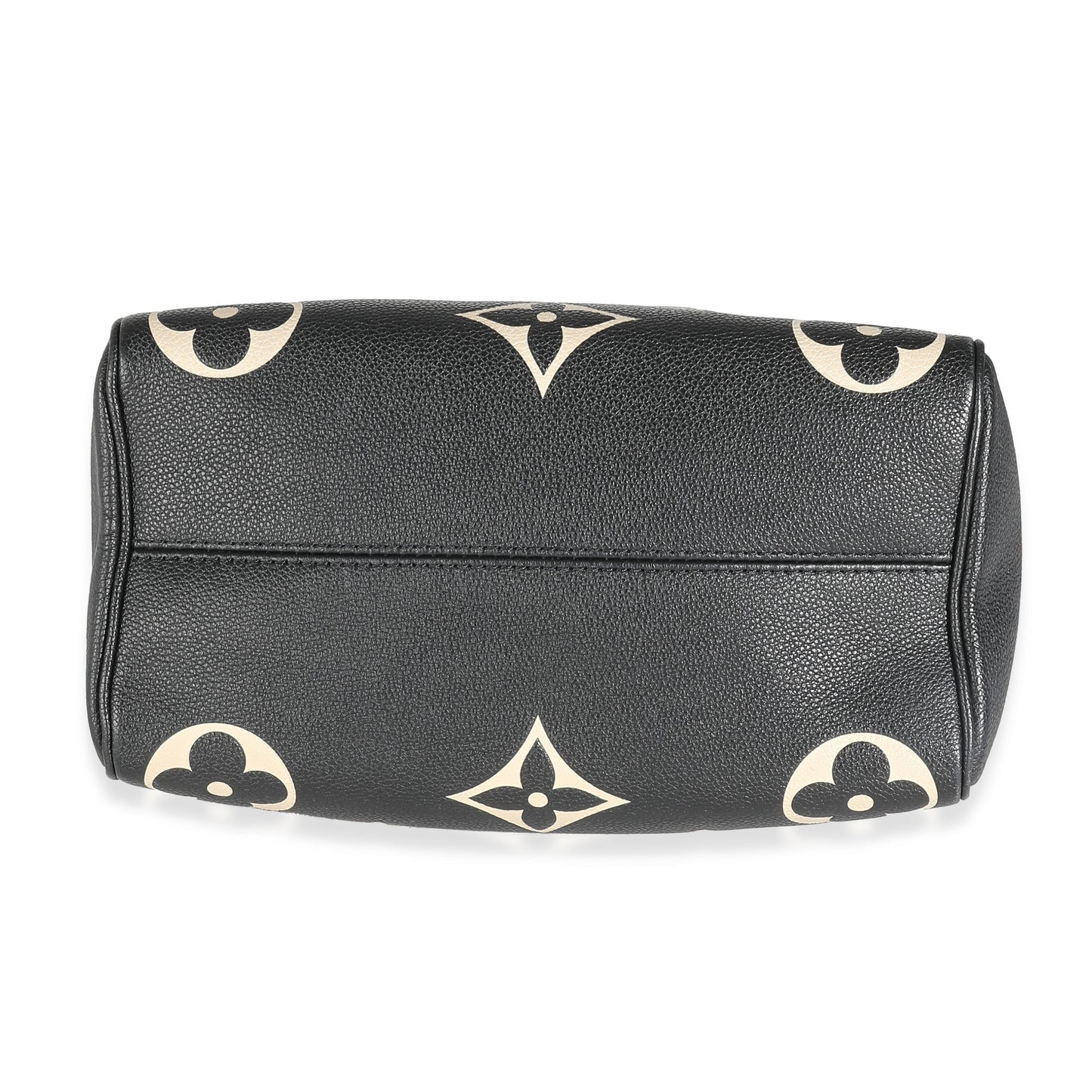 Louis Vuitton Black Beige Monogram Empreinte Speedy Bandouliere 25