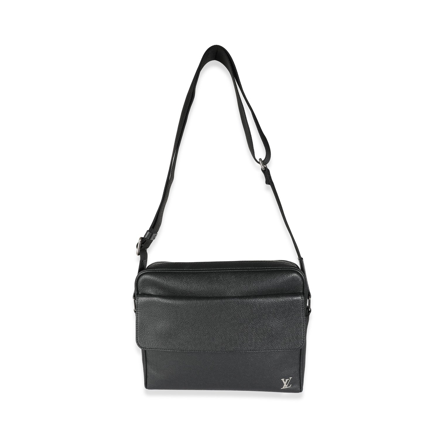 Louis Vuitton Black Taiga Alex Messenger PM