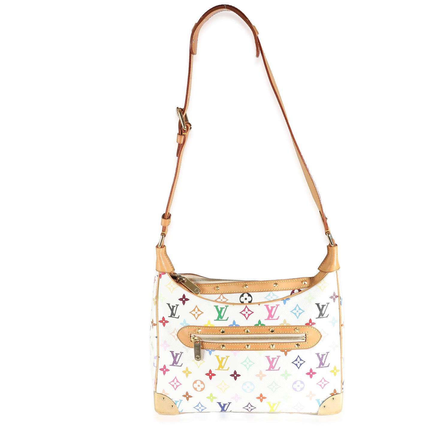 Louis Vuitton White Monogram Multicolor Canvas Boulogne