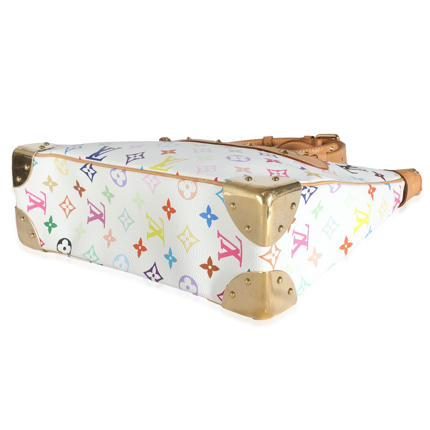 Louis Vuitton White Monogram Multicolor Canvas Boulogne