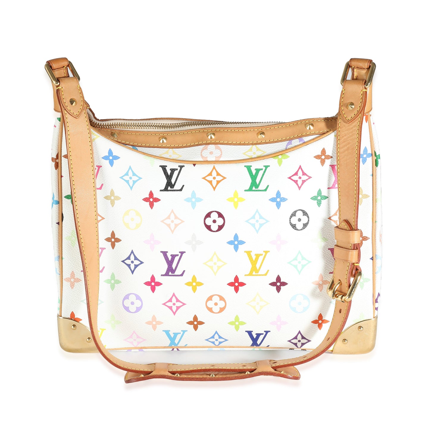 Louis Vuitton White Monogram Multicolor Canvas Boulogne