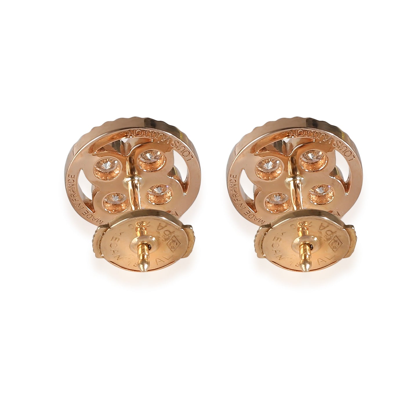 Louis Vuitton Sun Blossom Diamond Earring in 18k Rose Gold 0.40 CTW