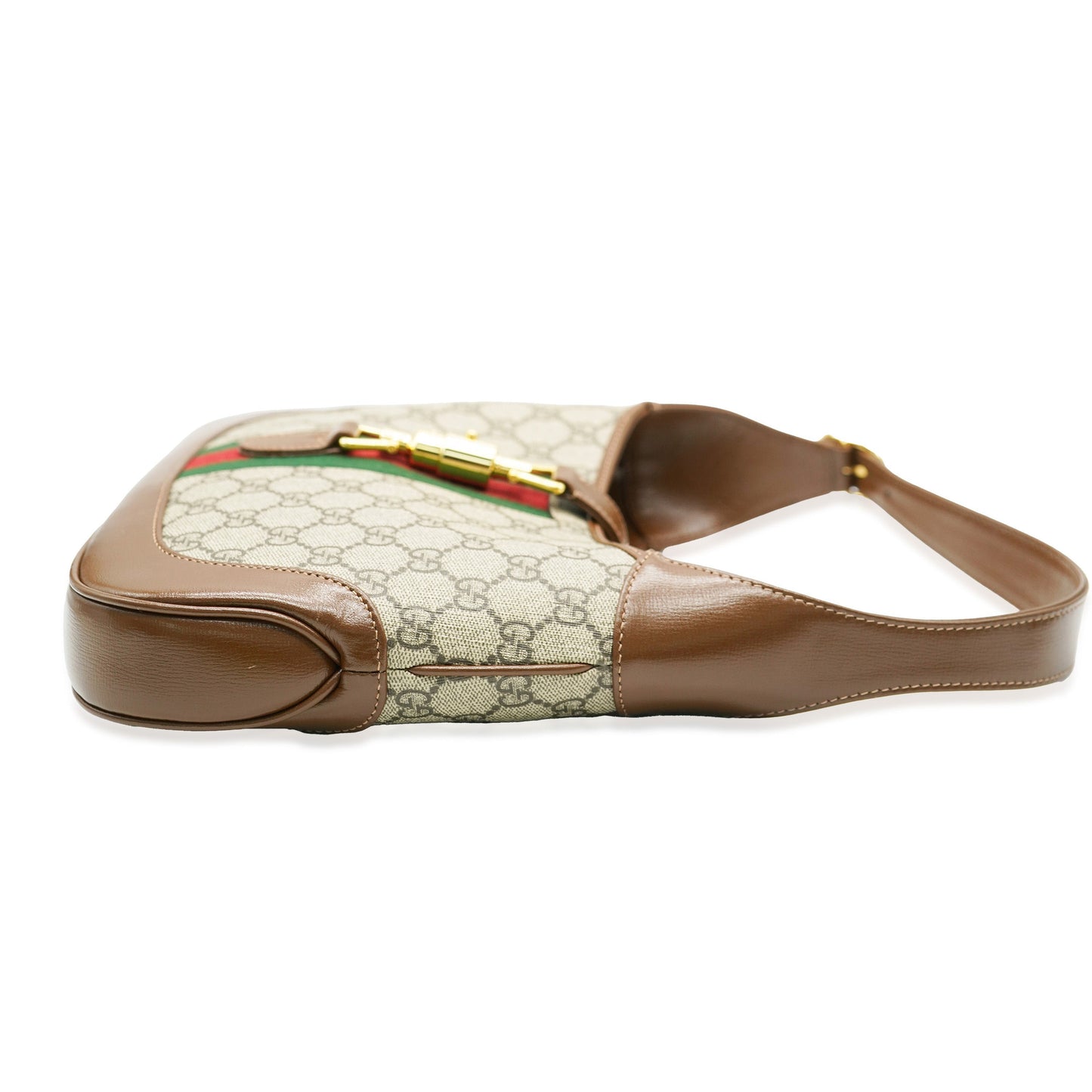 Luxury Gucci Trending 2025 Brown Beige GG Canvas Small 1961 Jackie Hobo