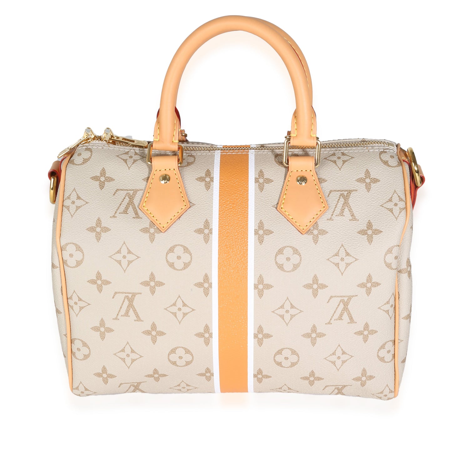 Louis Vuitton Beige Ocher Monopaname Canvas Speedy Bandouliere 25