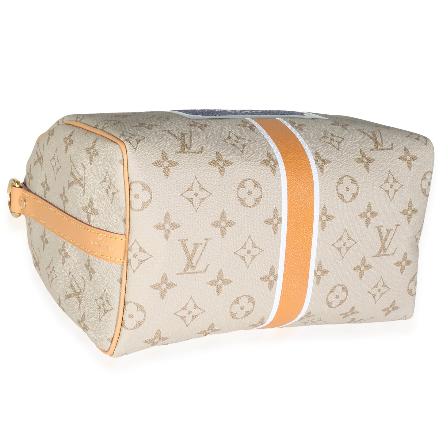Louis Vuitton Beige Ocher Monopaname Canvas Speedy Bandouliere 25