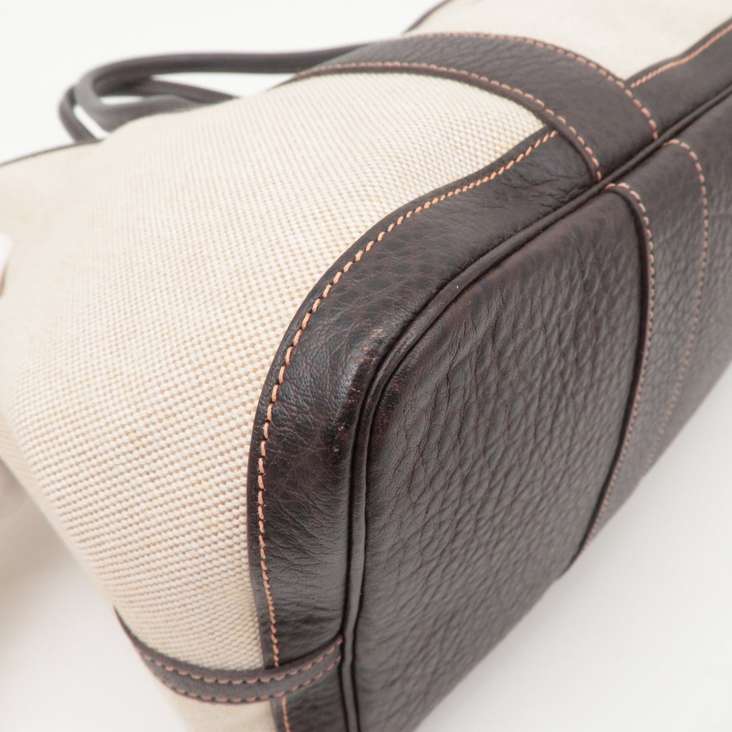 Luxury Hermes Garden Party Toile Ash Leather PM 髫ｨ繝ｻ・ｽ・｡ I  Stamped Beige