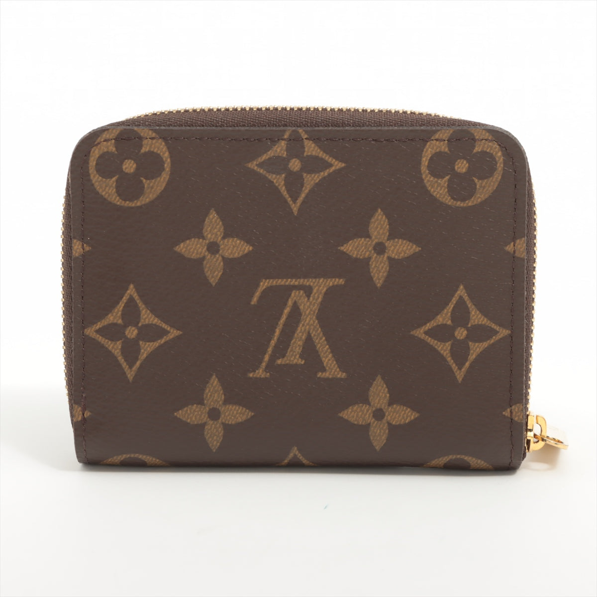 Louis Vuitton Monogram Zippyr Coin Pass M60067 Brown Coin Case