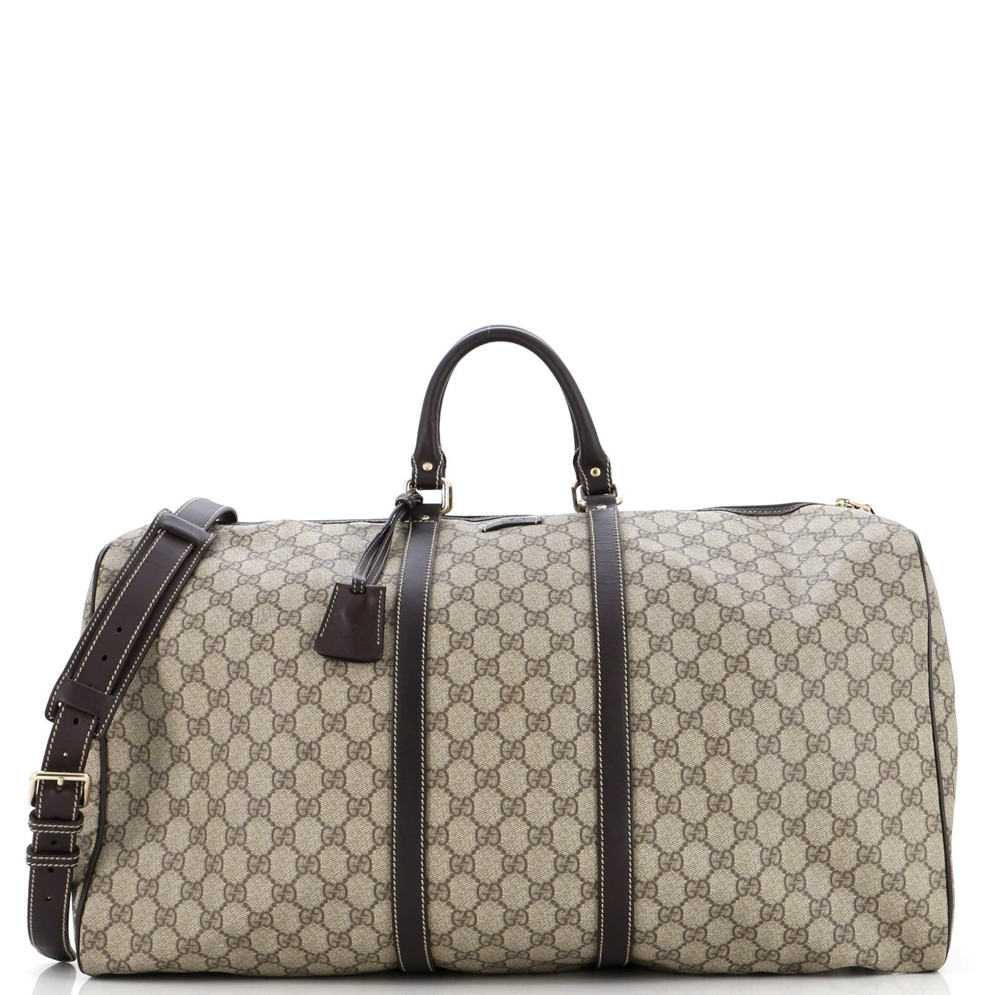 Luxury Gucci Trending 2025 Carry On Convertible Duffle Bag GG Coated Canvas Medium