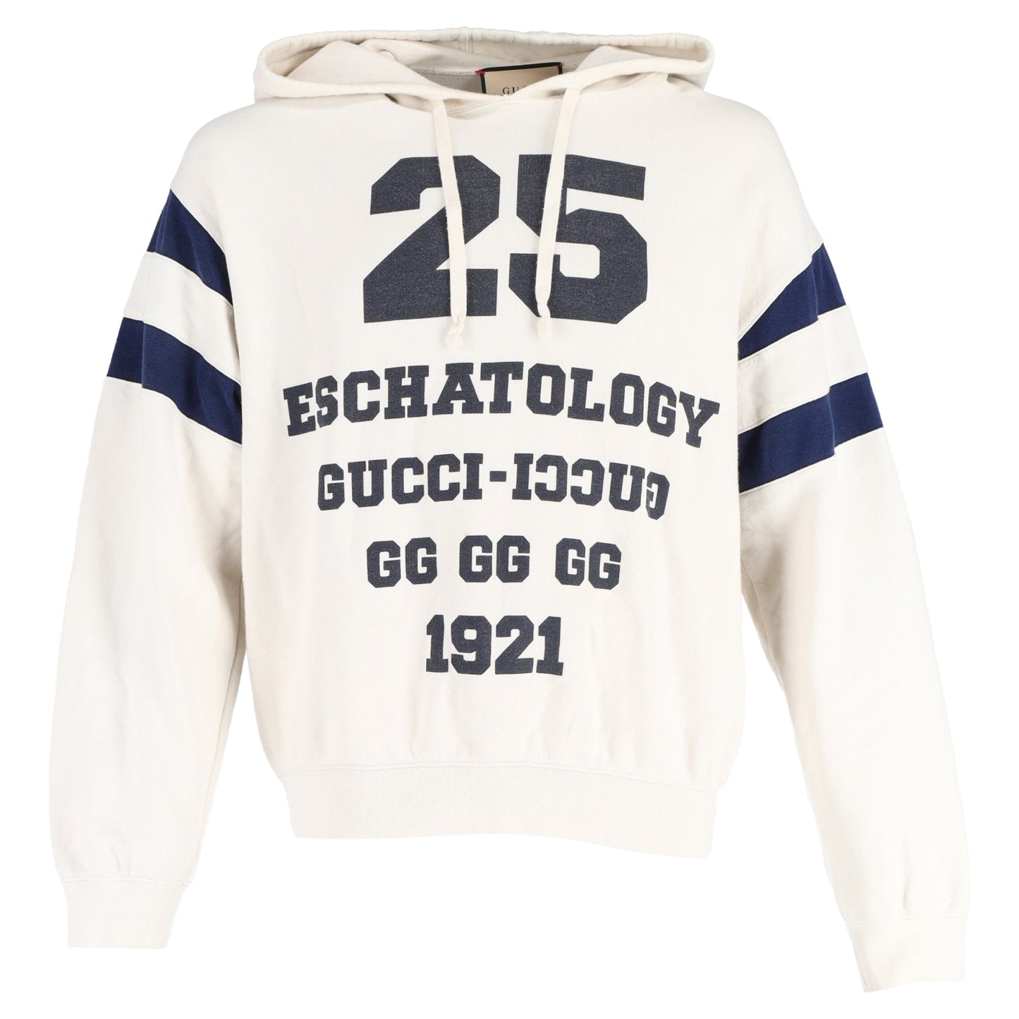 Gucci 25 Eschatology Hoodie in White Cotton
