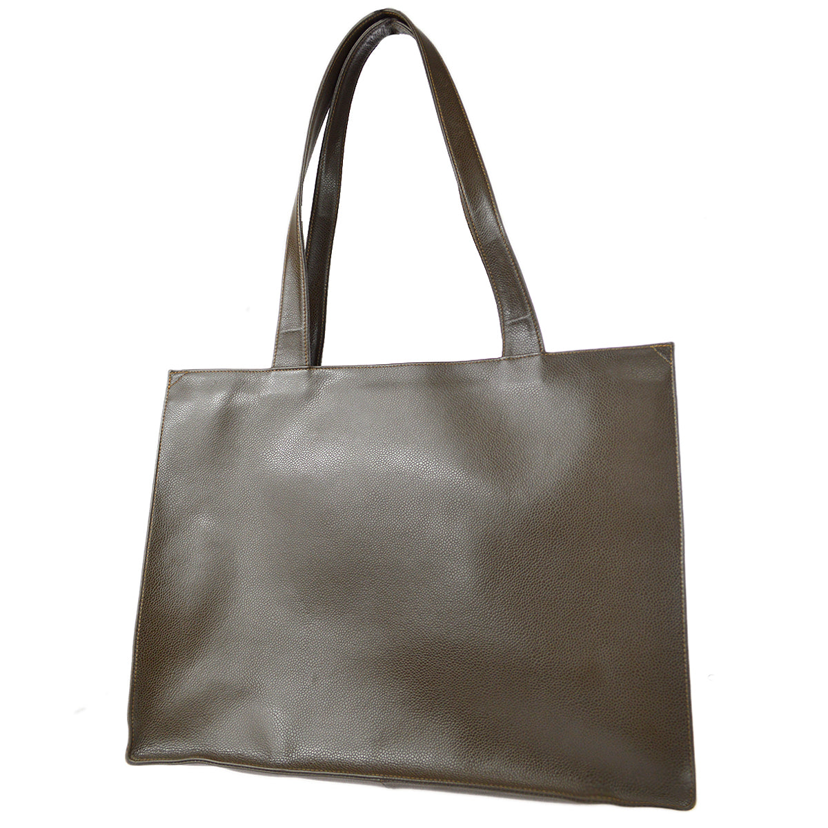 Luxury Chanel 1997-1999 Brown Caviar Shoulder Tote Bag