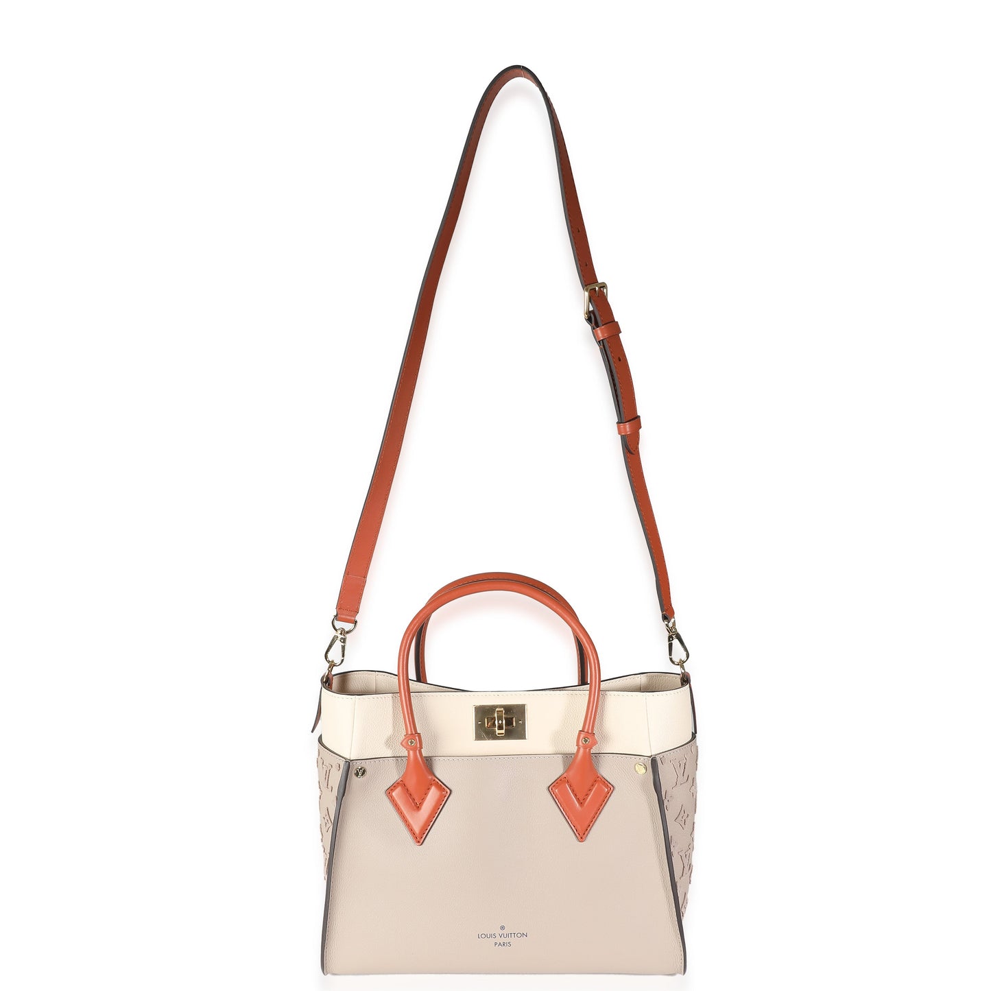 Louis Vuitton Galet Calfskin Tufted Monogram On My Side PM