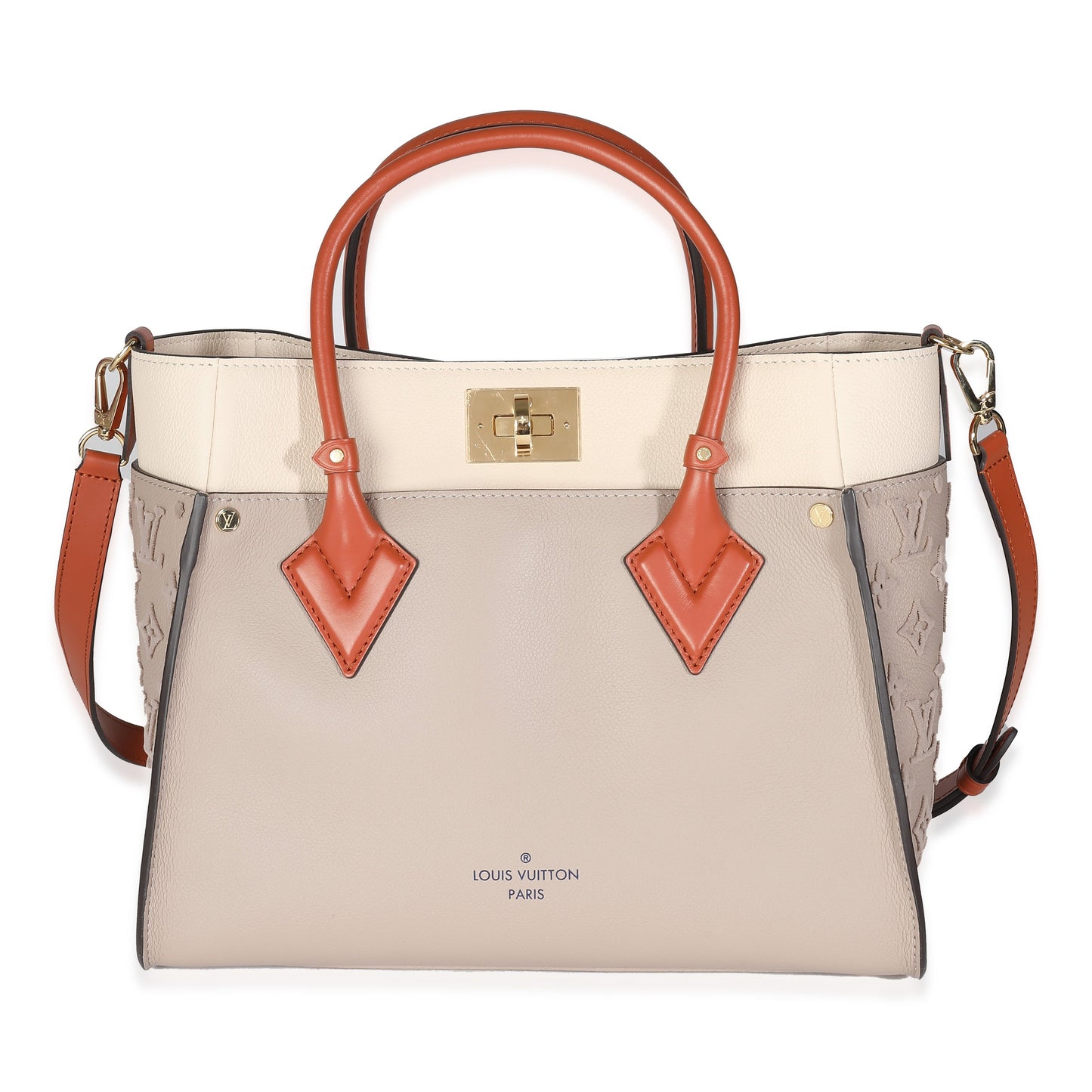 Louis Vuitton Galet Calfskin Tufted Monogram On My Side PM