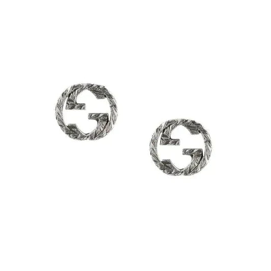 Luxury Gucci INTERLOCKING G EARRINGS SILVER
