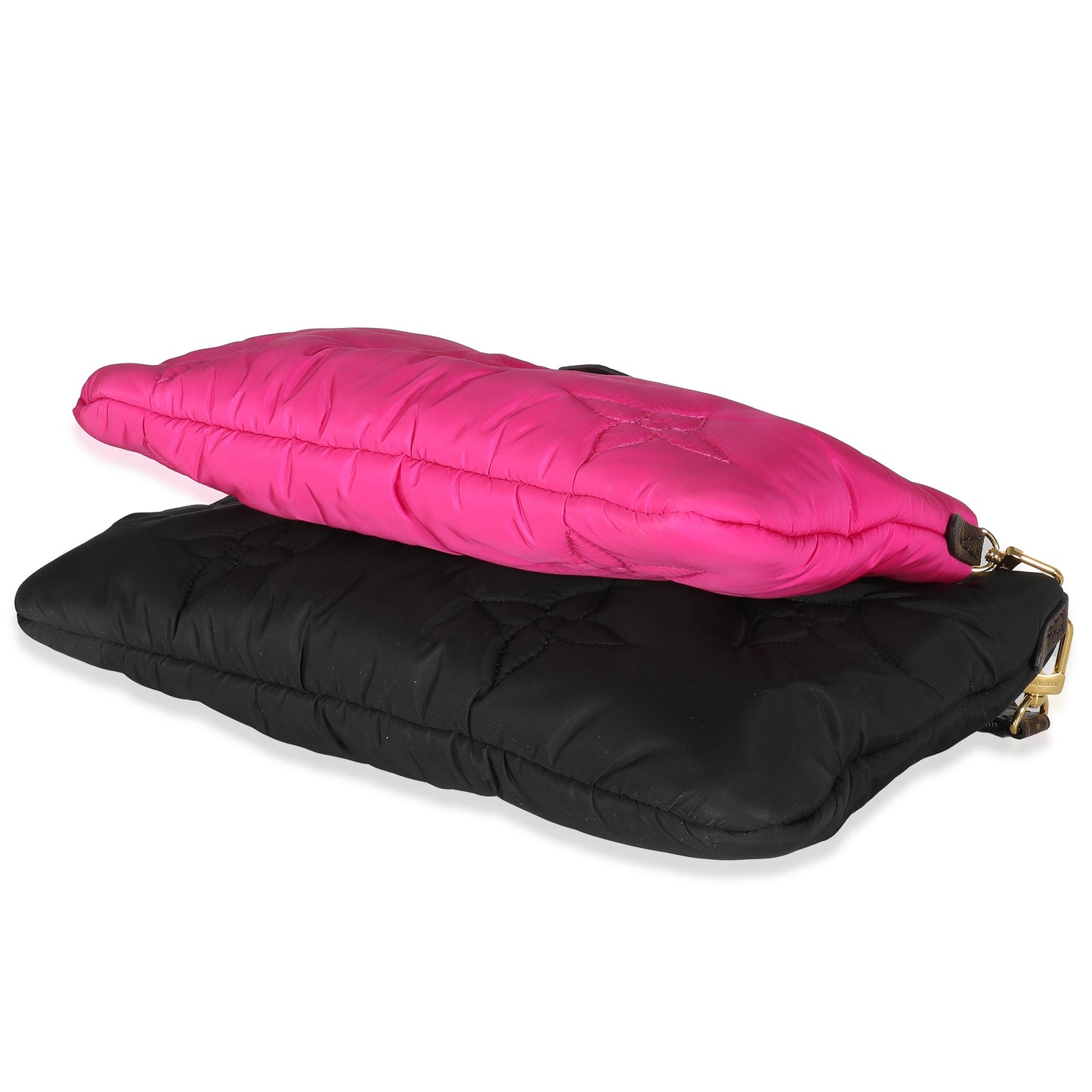 Louis Vuitton Black Fuchsia Econyl Monogram Maxi Multi Pochette Accessories