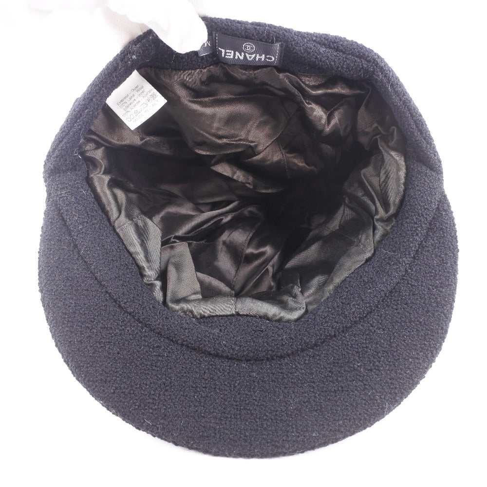 Chanel Wool Casquette Hat Black