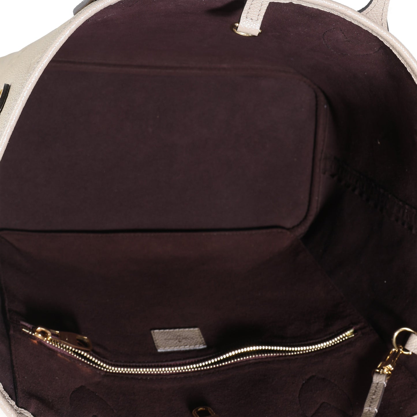 Louis Vuitton Tourterelle Giant Empreinte Monogram Neverfull MM