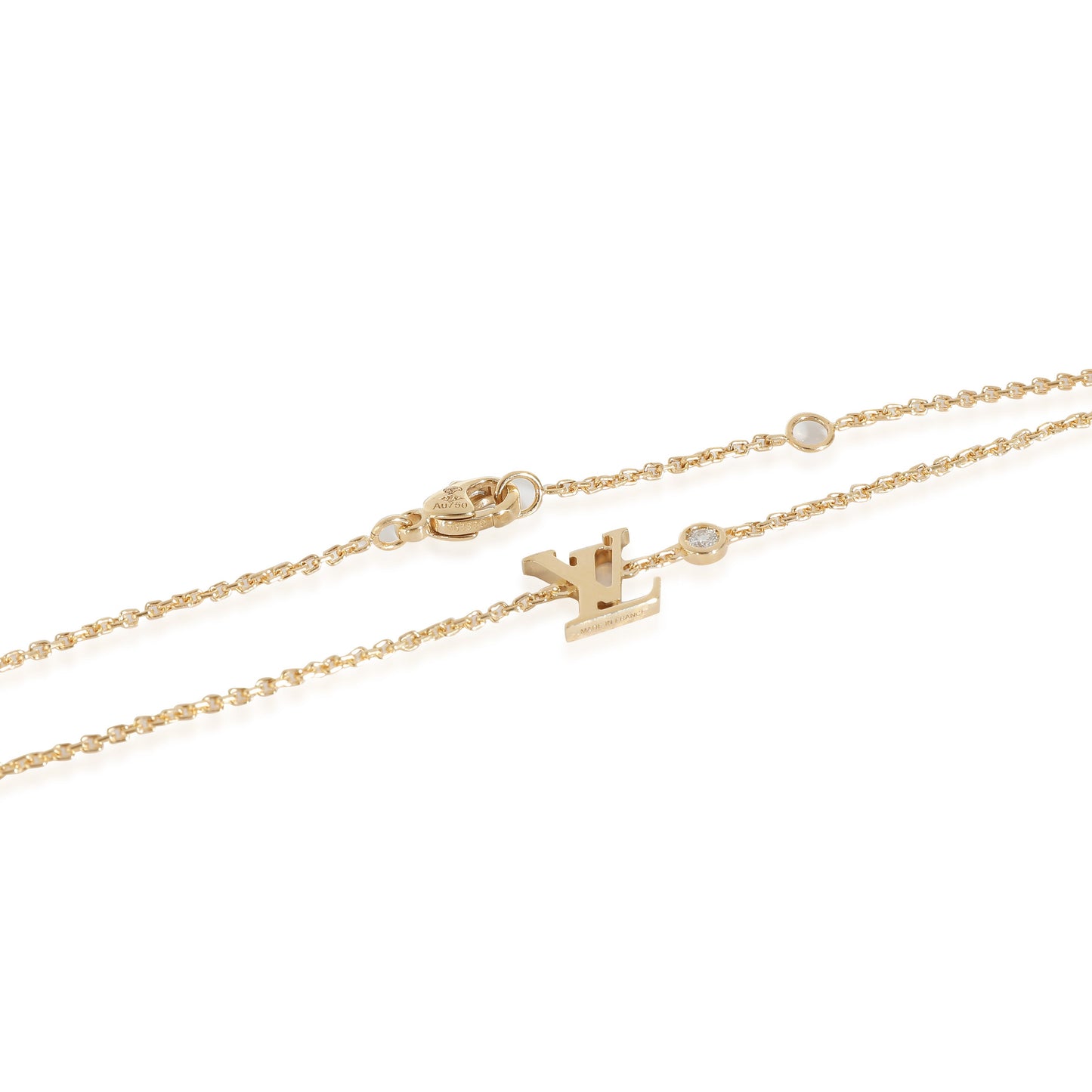 Louis Vuitton Idylle Blossom Necklace in 18k Yellow Gold 0.03 CTW