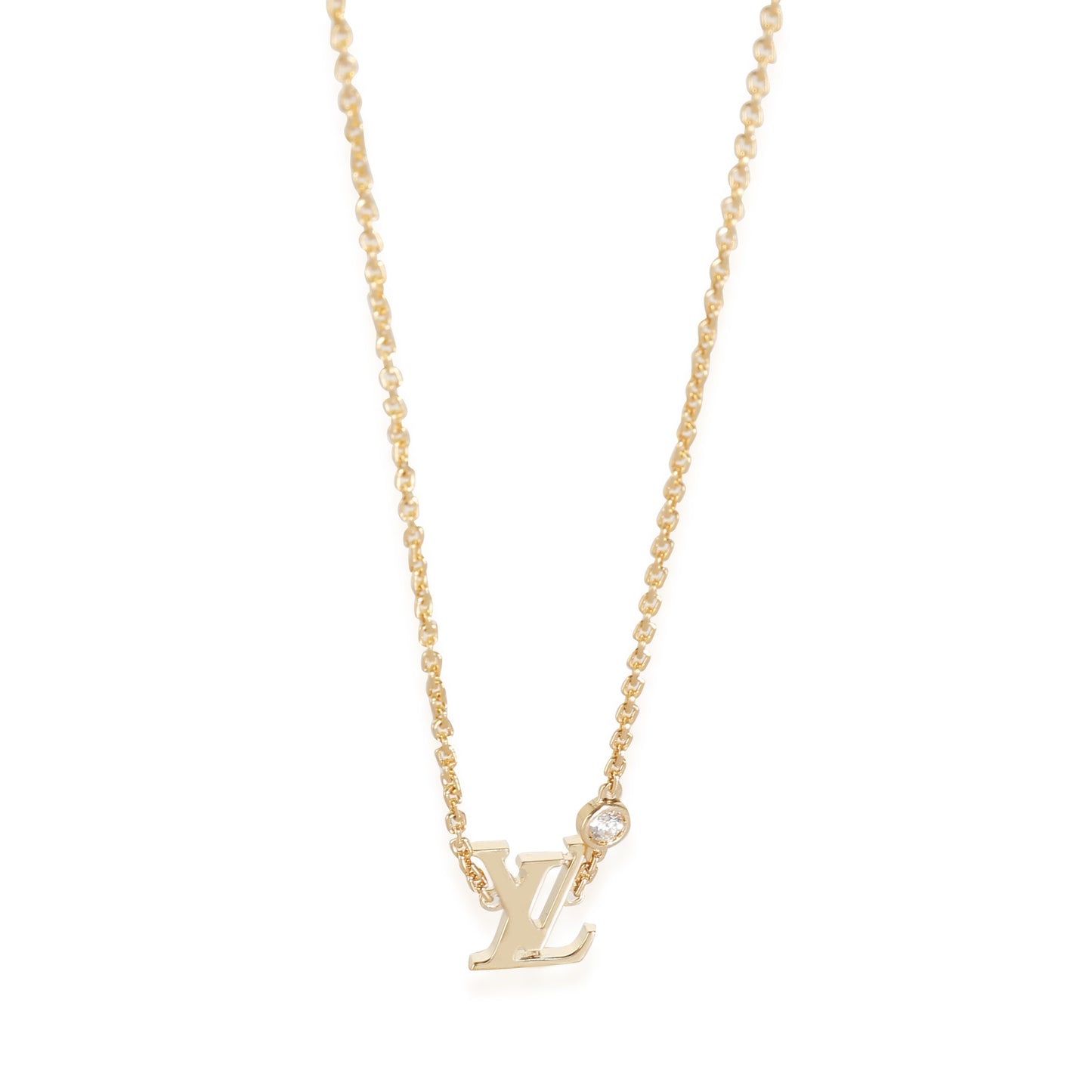 Louis Vuitton Idylle Blossom Necklace in 18k Yellow Gold 0.03 CTW