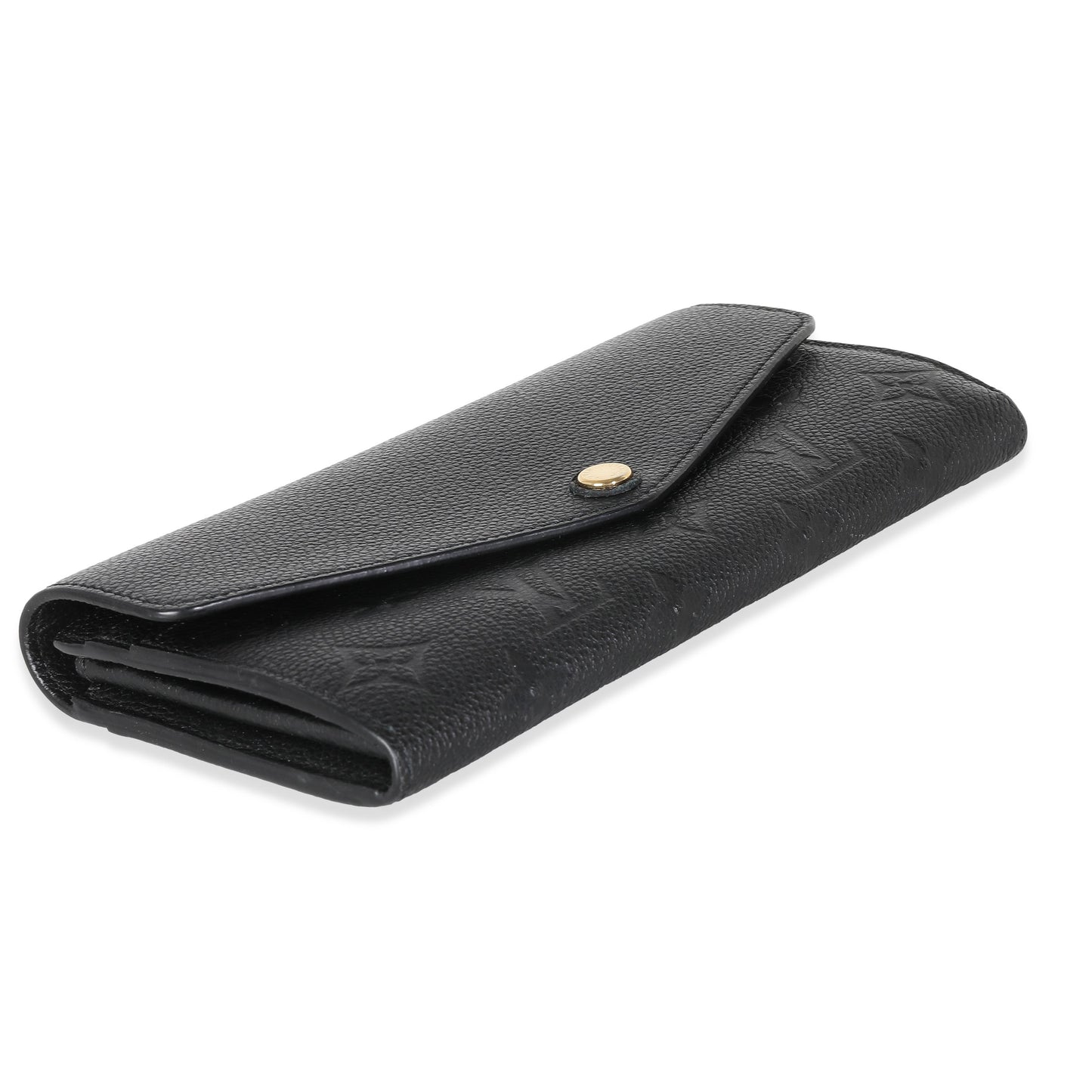 Louis Vuitton Black Monogram Empreinte Sarah Wallet