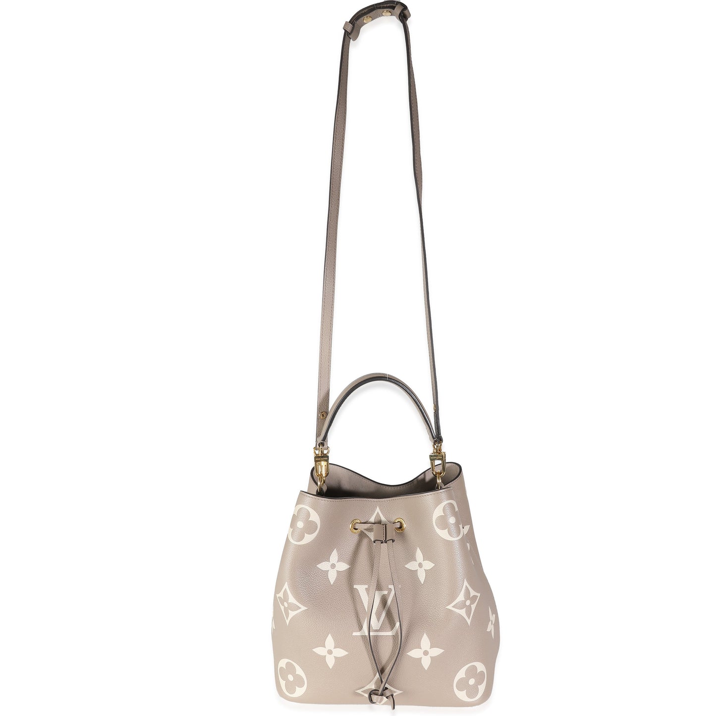 Louis Vuitton Tourterelle Creme Giant Monogram Empreinte NeoNoe MM