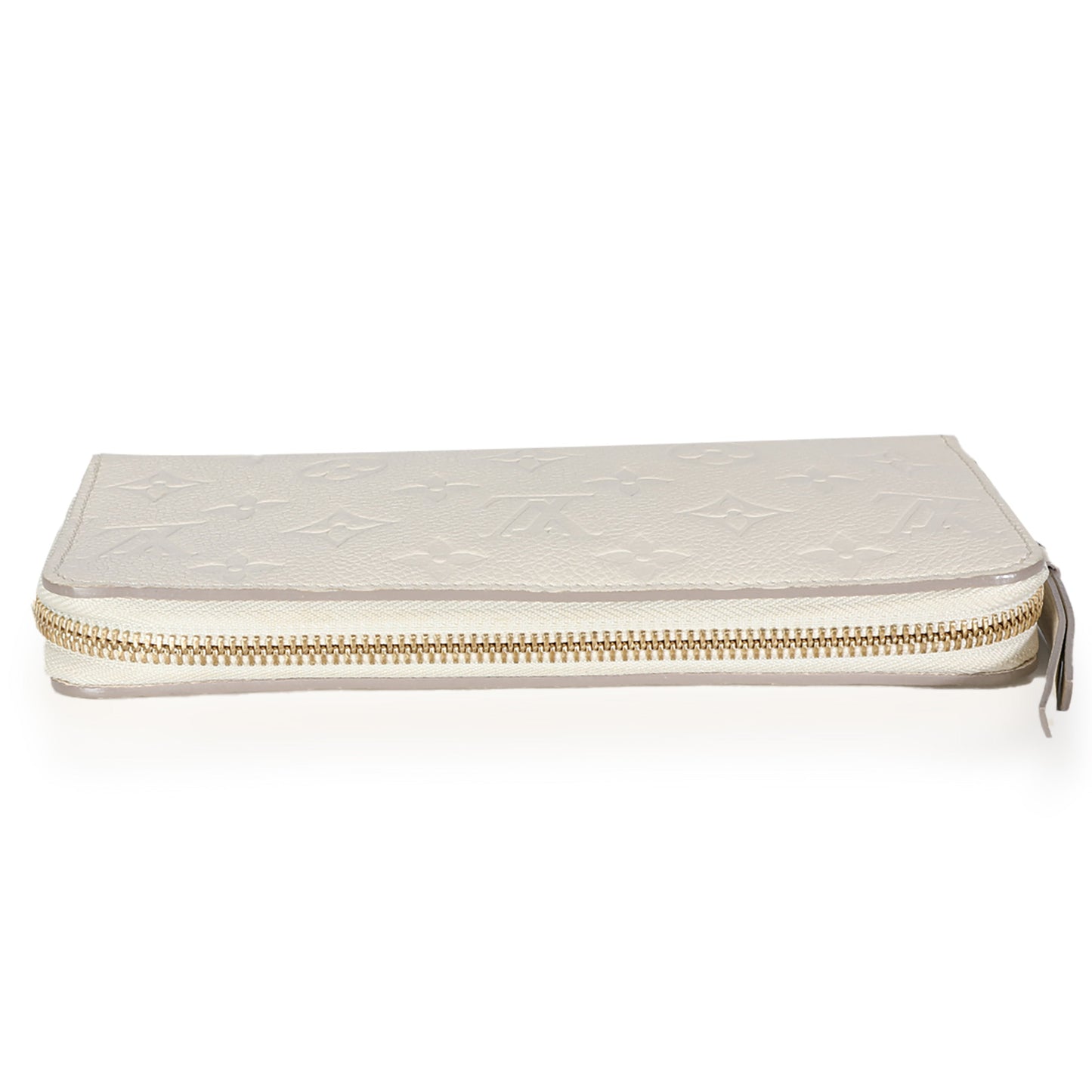 Louis Vuitton Cream Monogram Empreinte Zippy Wallet