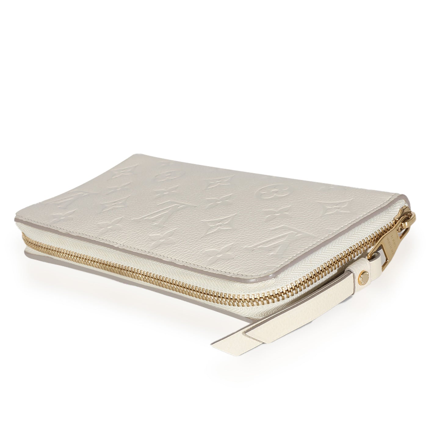 Louis Vuitton Cream Monogram Empreinte Zippy Wallet
