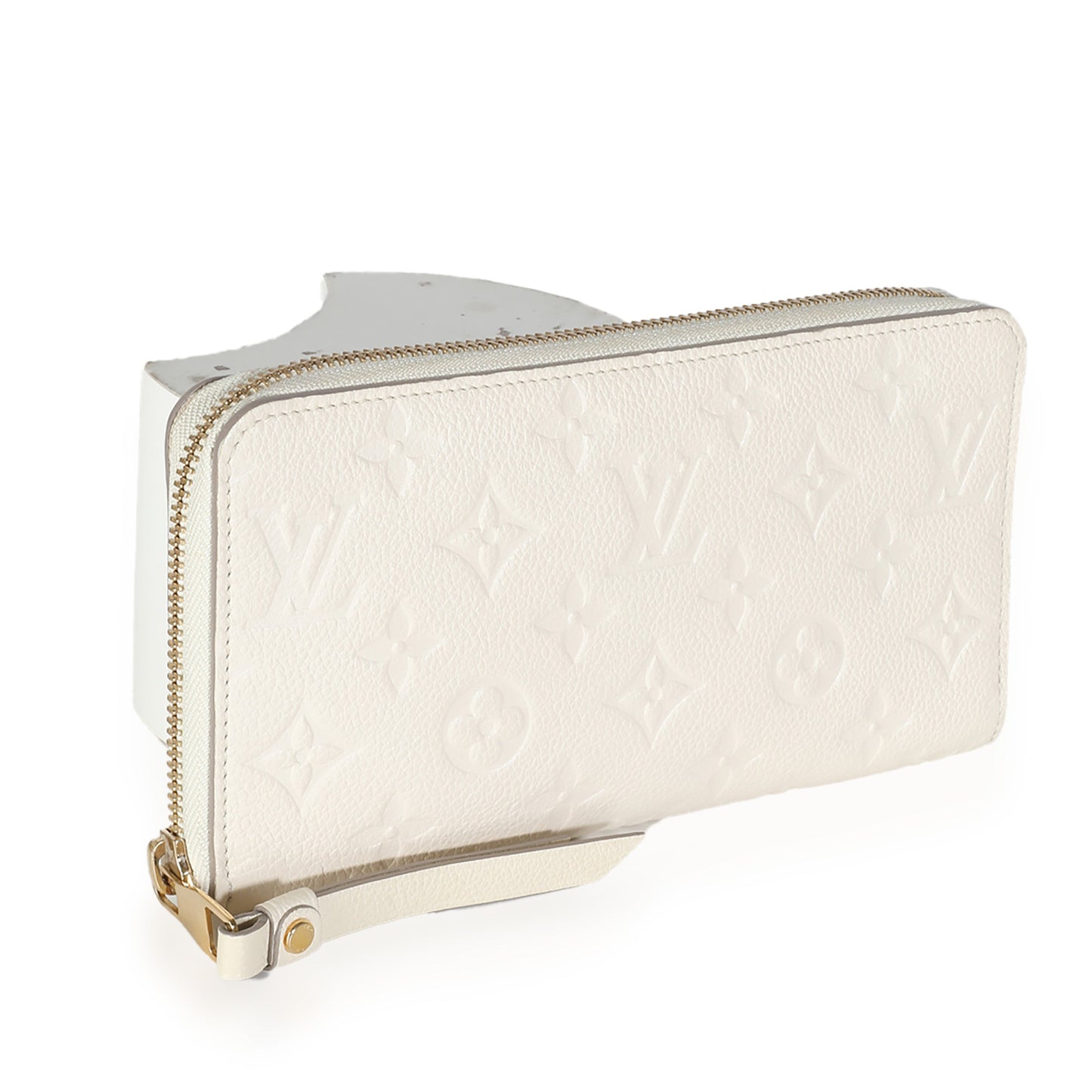 Louis Vuitton Cream Monogram Empreinte Zippy Wallet