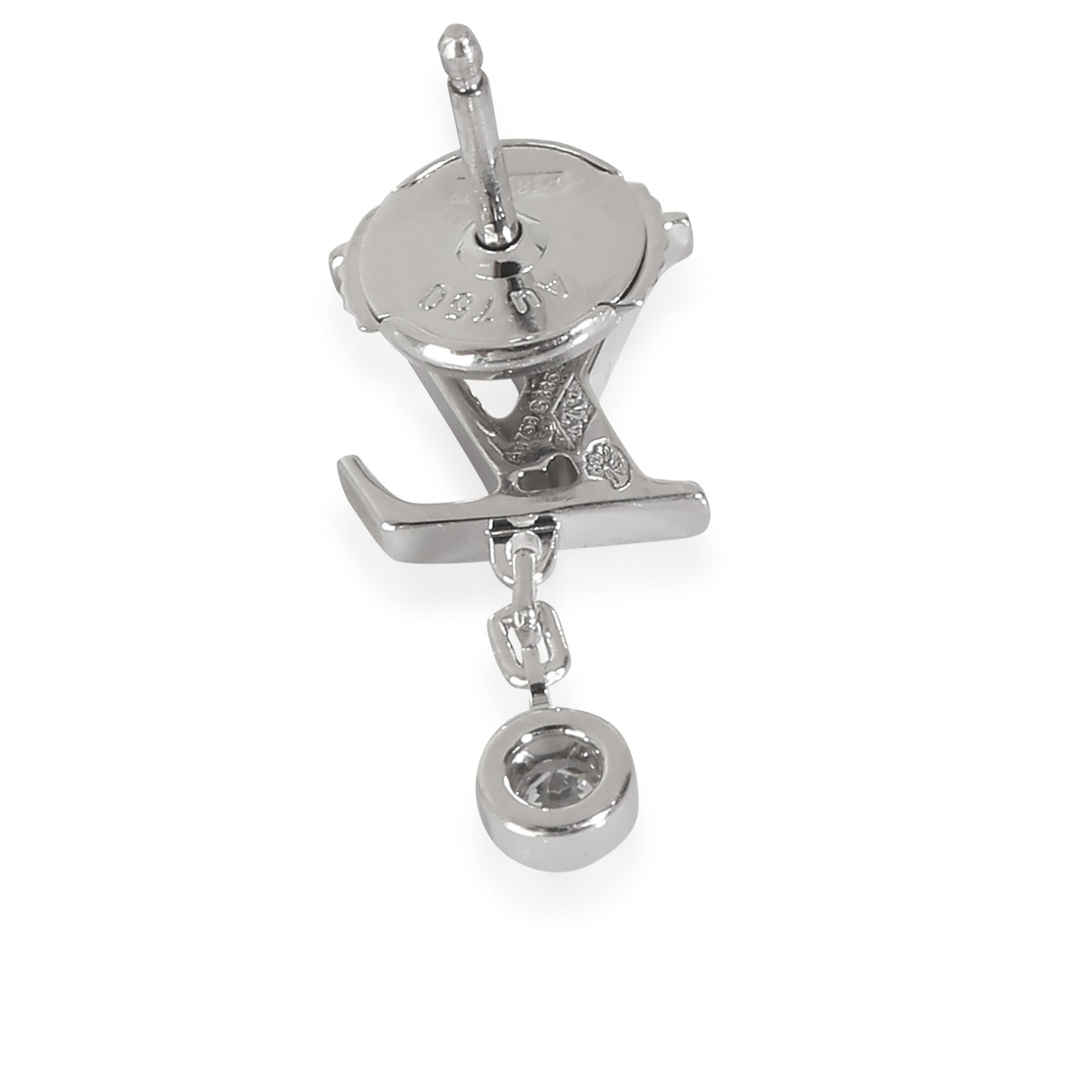 Louis Vuitton Idylle Blossom Earrings in 18k White Gold 0.03 CTW
