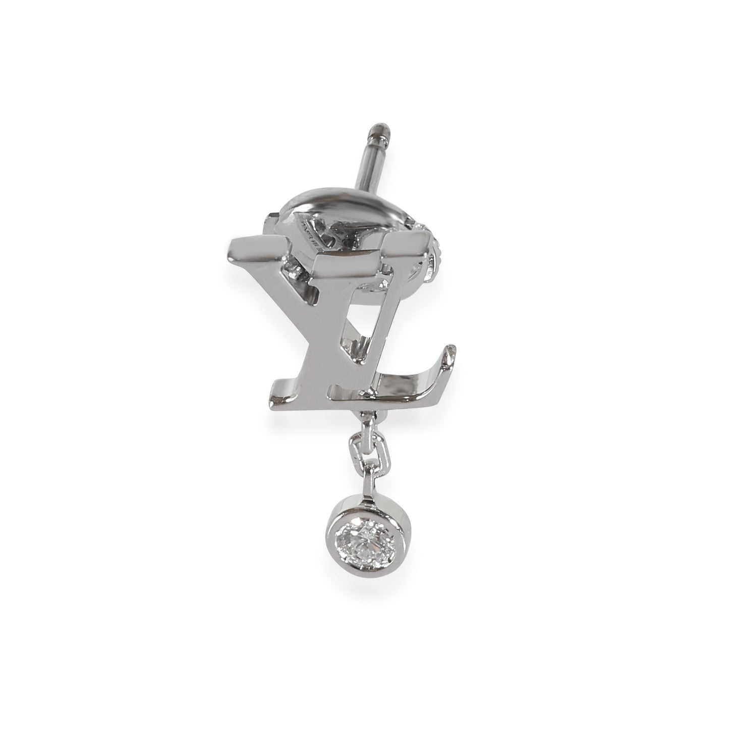 Louis Vuitton Idylle Blossom Earrings in 18k White Gold 0.03 CTW