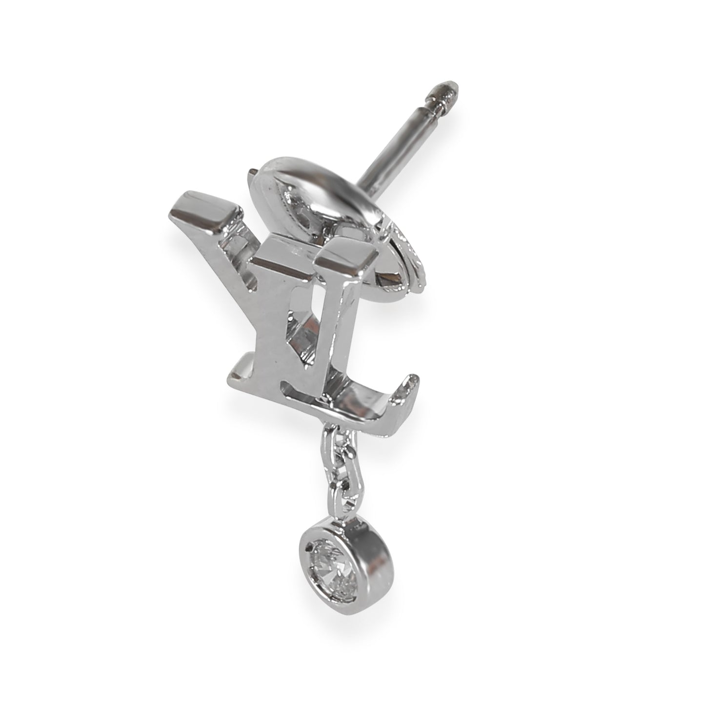 Louis Vuitton Idylle Blossom Earrings in 18k White Gold 0.03 CTW