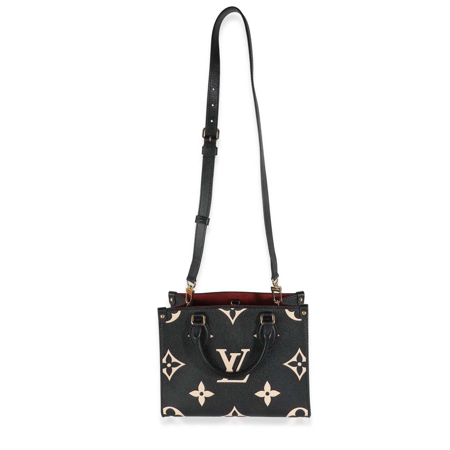 Louis Vuitton Beige Black Giant Monogram Empreinte Onthego PM