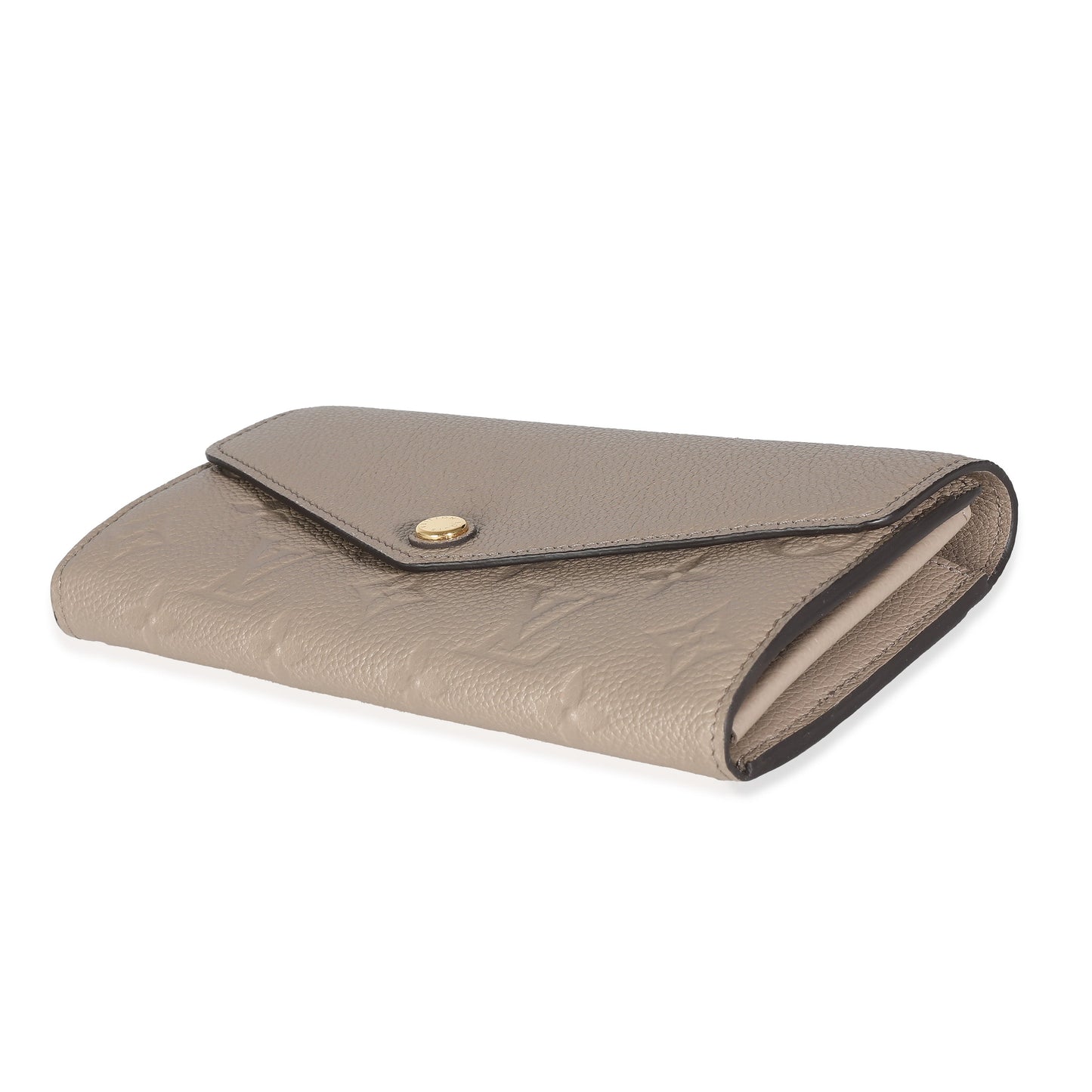 Louis Vuitton Turtledove Monogram Empreinte Sarah Wallet